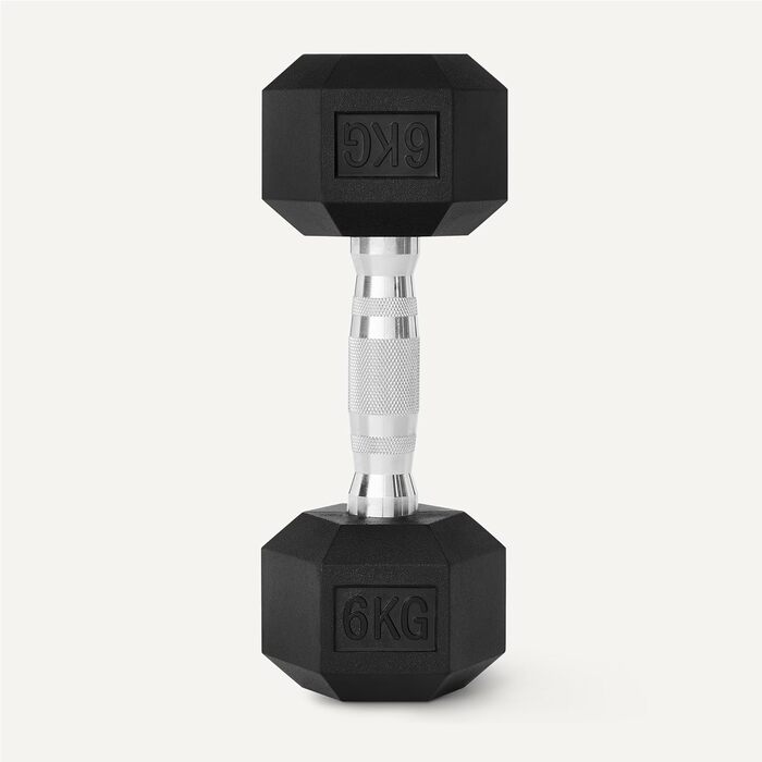 Набір шестигранних гантелей у гумовому корпусі Storeo Basics 6 кг