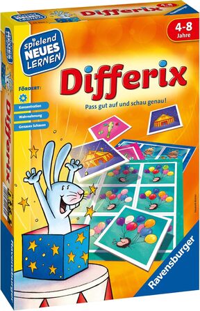 Грай і навчайся для дітей, навчальна гра для дітей від 4 до 8 років, грайливе навчання для 1-4 гравців, 24930 - Differix -