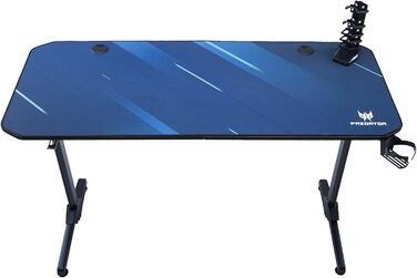 Ігровий стіл Acer Predator 140 x 60 см - Ігровий стіл із чохлом для килимка для миші, відділенням для геймпада, двома каналами для організації кабелів, тримачем для гарнітури та чашки, ігровий стіл GP.OTH11.03L