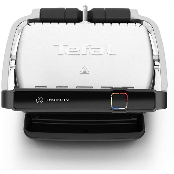 Електричний гриль Tefal Optigrill GC750D Elite для внутрішнього та зовнішнього використання Автоматичний датчик гриля Інтуїтивно зрозумілий посібник Швидке ущільнення 12 автоматичних програм 2000 Вт