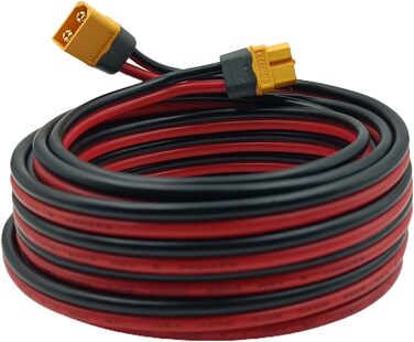 Подовжувач YIMIKEDAYA XT60 12AWG XT60 Подовжувач від штекера до гнізда, сумісний з EcoFlow Powerstation 6M