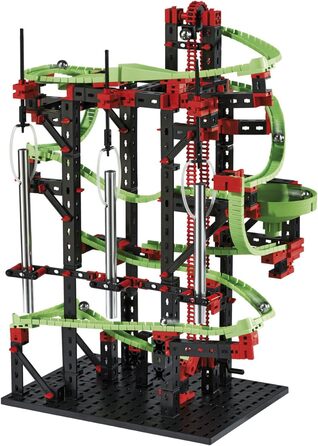 Конструктор fischertechnik 533872 Kugelbahn Dynamic M Набір для створення кульової траси для дітей від 7 років, навчальна гра з гнучкими рейками та звуковими трубами для розвитку технічного мислення