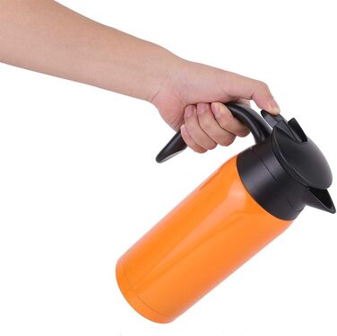 Чайник, 800 мл 12В 24В Портативний чайник великої місткості, чайник для вантажівки/автомобіля (ОРАНЖЕВИЙ)