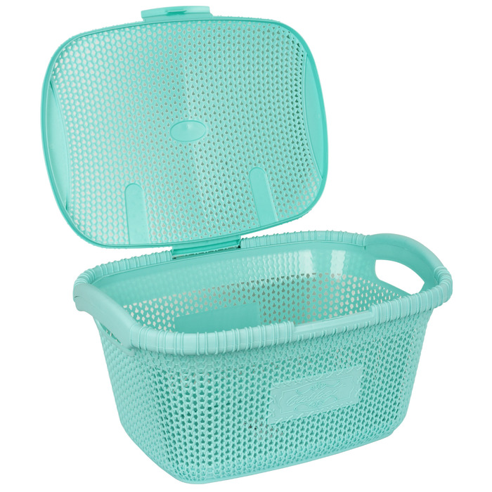 Кошик для білизни Violet House 1002 Віолетта Soft Mint 28 л (6852929)