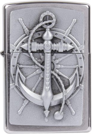 Запальничка Zippo 2004290 Nautic бензинова запальничка, латунь, вигляд нержавіючої сталі, 1 x 3,5 x 5,5 см