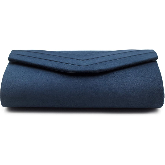 Клатч Milisente для жінок, замшевий клатч, для весілля, сумка на ланцюжку, сумка через плече, вечірня сумочка темно-синього кольору