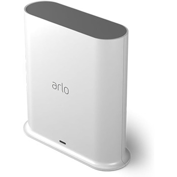 Сертифікований аксесуар Arlo, SmartHub, локальне сховище - USB-накопичувач, Wi-Fi WLAN 2,4 ГГц, сумісність із камерами та дверними дзвінками Arlo, підключення Apple HomeKit, кабель Ethernet, білий