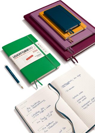 Щотижневий планер та блокнот середнього розміру (A5) 2026, 12 місяців, м&39яка обкладинка, колір Spice Brown, німецький колір Spice Brown, середній розмір (A5), 1917 372502