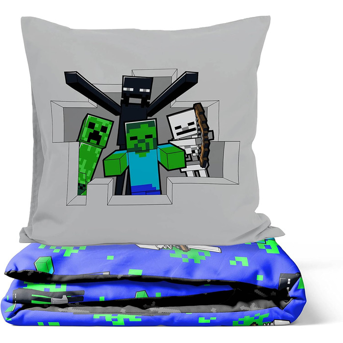 Комплект дитячої постільної білизни з 100 бавовни 135x200 см односпальний розмір - підодіяльник наволочка 80x80 см