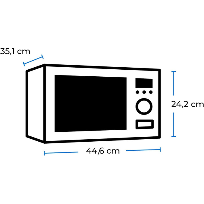 Мікрохвильова піч Exquisit MW717-070G срібло Мікрохвильова піч з грилем Гриль 900 Вт Поворотний стіл 245 мм Ø Місце для приготування їжі 20 літрів Лаковані 5 рівнів потужності Програма розморожування Таймер Мікрохвильова піч Гриль Срібло