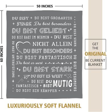 Подарунки для жінок та чоловіків, персоналізована ковдра, подарунок на день народження для жінок, подарунки-подяки для дівчини, сестри, колеги, суперм&39яка фланелева ковдра 62 x 52 дюйми, сірий