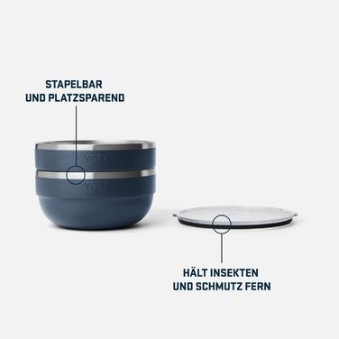 Термос YETI Rambler з кришкою, темно-синій, великий