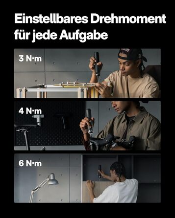 Електричний Шуруповерт з Інтелектуальним Дисплеєм, 6 Режимів Моменту (0.5-6 Нм), Набір Біт 1/4 (30 шт.), Акумулятор 2000 мАг, USB-C, для Електроніки та Домашнього Ремонту