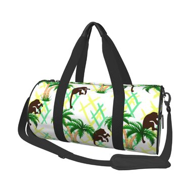 Сумка-дорожня жіноча, складана, велика, з малюнком пальм та мавп, для ночівлі, сумка на плече, спортивна сумка