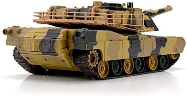 Радіокерований танк HENG LONG Panzer 124 M1A2 Abrams з функцією стрільби кулями та інфрачервоним променем