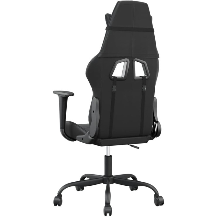 Ігрове крісло, масажне крісло, чорне, зі штучної шкіри, офісне крісло, для вітальні, офісу, спальні, модель 345407