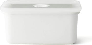 Емальований контейнер для зберігання продуктів у вакуумному герметичному контейнері M 1,12 л 18 x 12 x 8,5 см Зберігає свіжість продуктів значно довше Захищає продукти від бактерій та грибків Вакуумний насос не входить до комплекту