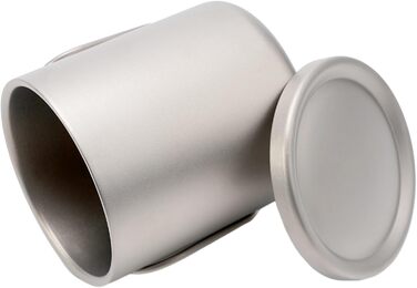 Титанова кружка з подвійними стінками для використання на природі, титанова чашка для води, кружка для кави/чаю з кришкою, для дому, використання на природі, кемпінгу, посуду для активного відпочинку, 300 мл