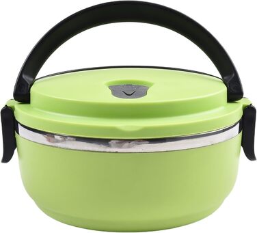 Термоланчбокс Круглий, 700 мл, синій. Ізольований контейнер для їжі з міцною внутрішньою колбою з нержавіючої сталі PP-304, для студентів, офісу, подорожей. Герметичний, легко миється, зберігає тепло до 3-4 годин.