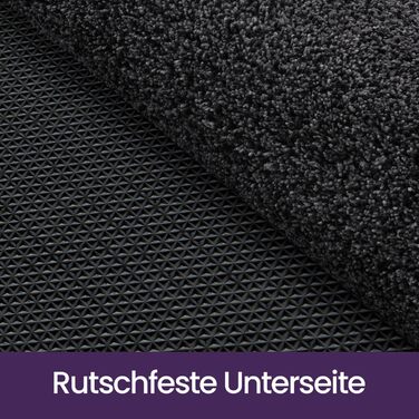 Килимок для дверей DEXI для приміщень 60 x 90 см, нековзний килимок для вловлювання бруду, килимок для дверей, який можна прати в пральній машині, абсорбуючий вхідний килимок, килимок для очищення, вхідний килимок для собак, вхідні двері та коридор, чорно