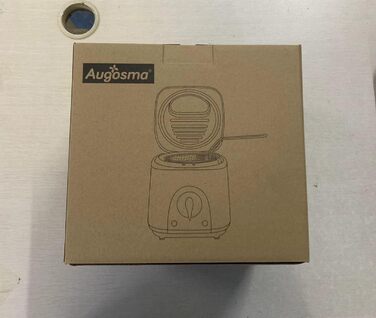 Міні-фритюрниця Augosma з олією 850-950 Вт л Ємність 1 л Оглядове вікно l Кошик для смаження з нержавіючої сталі l Регульована температура l Теплоізольований l Нековзна гумова накладка l Білий 1 л