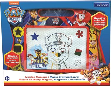 Магнітна дошка для малювання Lexibook Magic Paw Patrol чотирилапий помічник, магнітна дошка для дітей, художня творча іграшка для дівчаток і хлопчиків, ручка і магніти, синій/червоний, CRPA550 Paw Patrol CRPA550