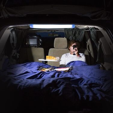 Надувний кемпінговий ліхтар Gonetre - світлодіодна трубка USB-ліхтарик, складний туристичний кемпінговий ліхтарик для нічного освітлення на вулиці (синій)