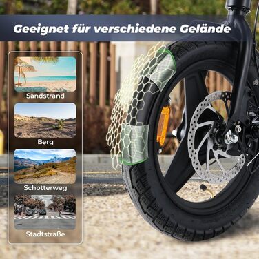 Складаний електровелосипед Finbike U1, 14" – компактний та зручний для міста