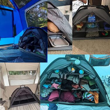 Шафи для зберігання речей у кемпінгу, складні кемпінгові шафи з відділеннями для зберігання речей, кухня для кемпінгу на свіжому повітрі, складні кемпінгові кухонні шафи з алюмінієвими рамами