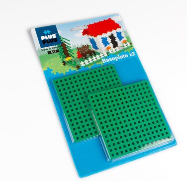 Набір конструктора Plus-Plus Mini 600 деталей Basic та 2 базові пластини 12x12 см (сірі), Duo Pack