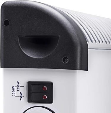 Конвекторний обігрівач TROTEC TCH 19 E Теплова потужність 750 Вт / 1250 Вт / 2000 Вт Електричний радіатор