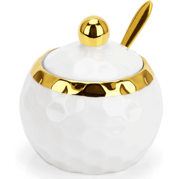 Банки для спецій, керамічна цукорниця з кришкою та ложкою для дому та кухні, альтернатива стійці для спецій та стійці для спецій д