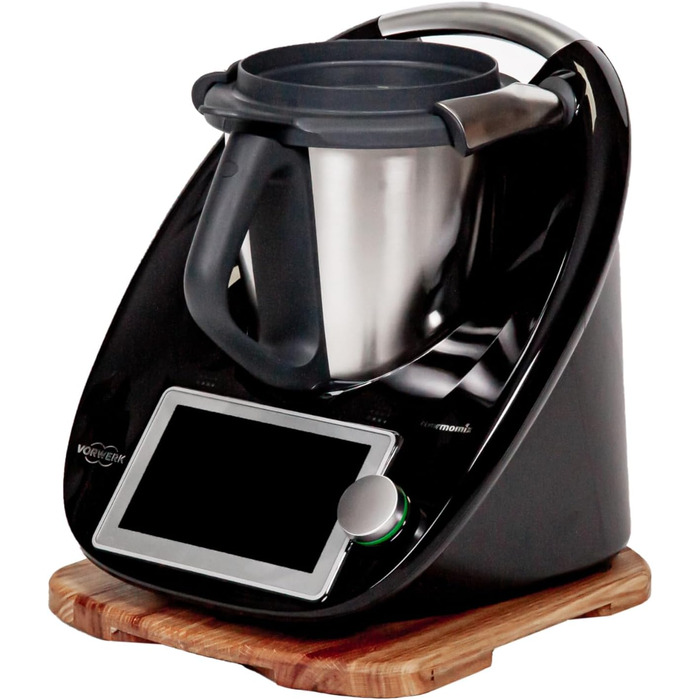 Розсувна дошка MB Manufaktura Barel для Thermomix TM6 TM5 Дошка для Thermomix виготовлена з деревини дуба без зусиль переміщення без пошкодження ваг - стійка підставка за рахунок гасіння вібрації Преміум - Дуб