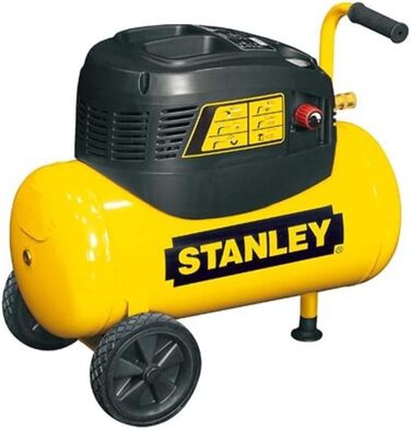 Компресор STANLEY D 200/10/24, макс. 10 бар, бак 24 л, 1,5 к.с., 180 л/хв