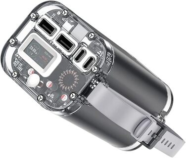 Міцний і водонепроникний портативний зарядний пристрій, 40000mAh 100W Dual USB-C Power Bank для ноутбука з супер швидкою зарядкою.