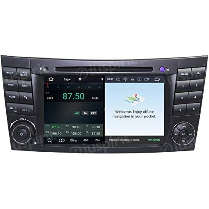 Автомагнітола 2 DIN Navi Mercedes E-Class W211 / Mercedes G-Class W463 / Mercedes CLK W209 / CLS Class W219 / E200 / E240 / E270 / E280 / E30 CARPLAY RDS, 11 GPS DVD USB SD WI-FI Bluetooth