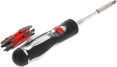 Викрутка з тріскачкою GEDORE red з бітотримачем, 1/4 6,3 мм шестигранник, телескопічне лезо, перемикач напрямку обертання, R38920000