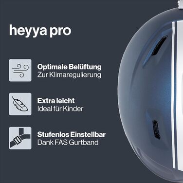 Надзвичайно легкий, безпечний лижний шолом з індивідуальним регулюванням розміру для дітей - Race Midnight - сріблястий матовий - 54-58 см