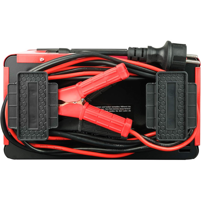 Зарядний пристрій для майстерні цифровий, зі швидким стартом, функцією утримання заряду, 20 А, червоний, чорний, струм заряду 20 А