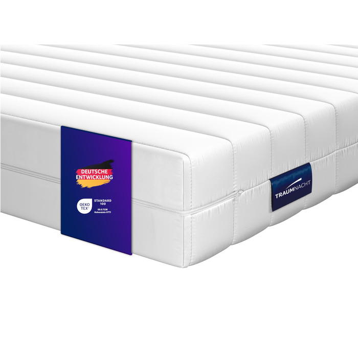 В 1 Duo - ортопедичний 7-зонний матрац з холодної піни, рівні жорсткості 2 та 3, сертифікований Oeko-Tex, 90 x 200 см, висота 15 см, виготовлений за німецькими стандартами якості, 2