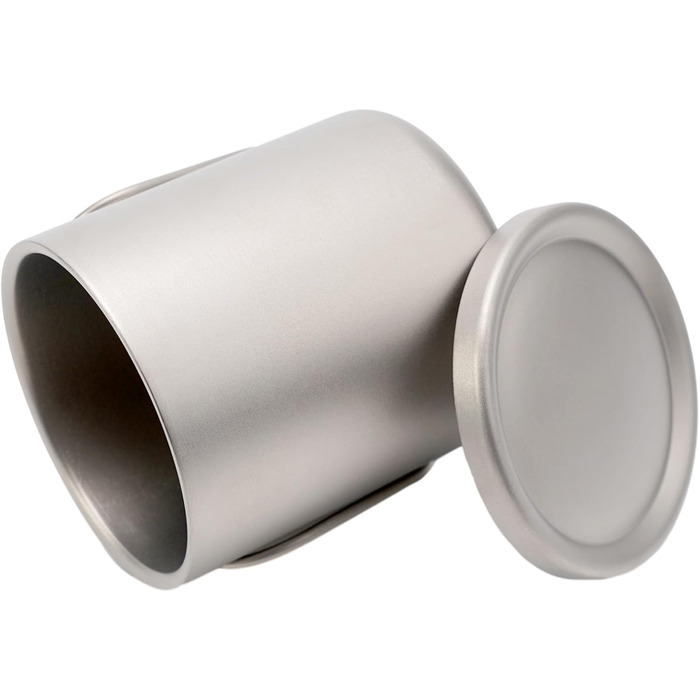 Титанова кружка з подвійними стінками для використання на природі, титанова чашка для води, кружка для кави/чаю з кришкою, для дому, використання на природі, кемпінгу, посуду для активного відпочинку, 300 мл