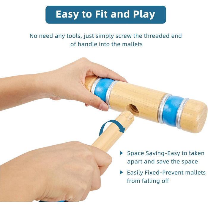 Набір для крокету Pointyard, 6 гравців, 71 см, з дерев&39яними молотками, кольоровими м&39ячами, хвіртками, кілками для дорослих, підлітків, сімей, ідеально підходить для гри на газоні, у дворі, в парку (включає сумку для перенесення), різнокольоровий