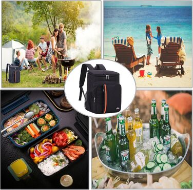 Рюкзак-холодильник 28 л, утеплений рюкзак для пікніка, велика сумка-холодильник для чоловіків та жінок, для пікніків/барбекю/кемпінгу/прогулянок/шопінгу (A. Schwarz)