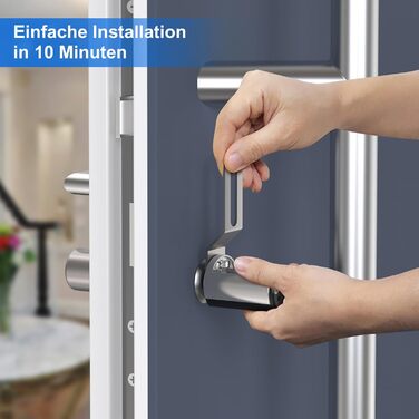 Електронний дверний замок із відбитком пальця WELOCK Touch61, циліндр замка передніх дверей, біометричний відбиток пальця та карта RFID, робочий додаток Bluetooth IP65 для дверей 30-70 мм