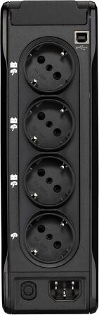 ДБЖ Eaton Ellipse 3P 700UD автономний 700 ВА/420 Вт роз&39єм DIN USB типу A та C (3 батареї захист від перенапруги, лише 1 батарея із захистом від перенапруги, програмне забезпечення для вимкнення) (3P700UD)