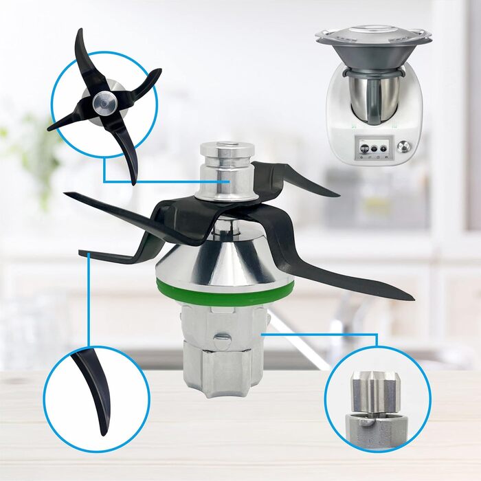 Ніж з титановим лезом для аксесуарів для кухонного комбайна Vorwerk Thermomix TM5 Titan TM5