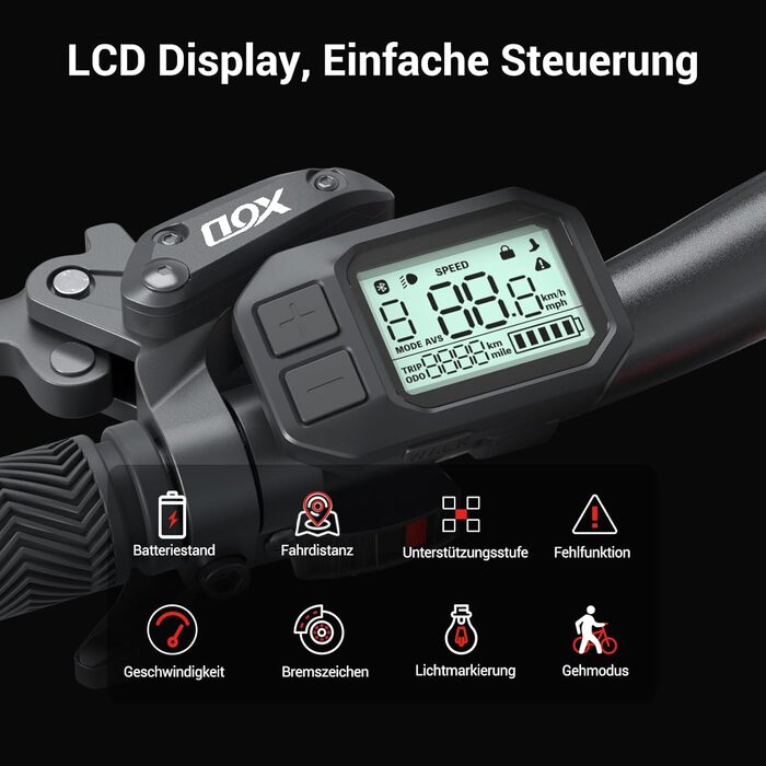 Дюймів, для чоловіків та жінок, з гідравлічними дисковими гальмами, акумулятор 36 В 15,6 Аг, запас ходу до 130 км, позашляховий електровелосипед, 21 передача, електровелосипед із застосунком, Mopride 2, 27,5/29