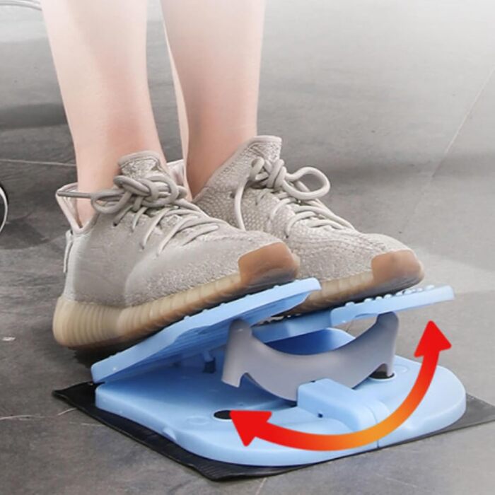 Тихий, складаний фітнес-степер, світло-блакитний степ-трейнер, складаний степ-трейнер для ніг з посиленим нейлоновим степ-трейнером для тренування ніг, домашній тренажер світло-блакитного кольору, один розмір