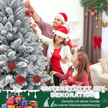 Штучна ялинка з ефектом натуральної білої сніжинки 150 см NAIZY