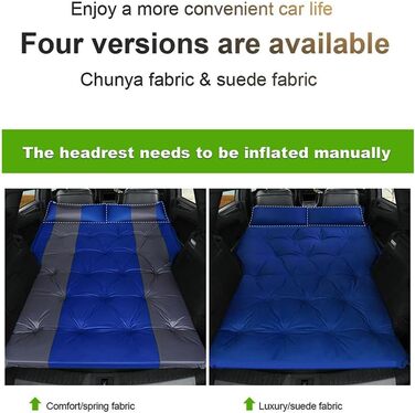 Надувний матрац для автомобіля, для Peugeot Rifter 2018-2024, портативний аксесуар для надувного матраца, комбіноване надувне ліжко, D звичайний D
